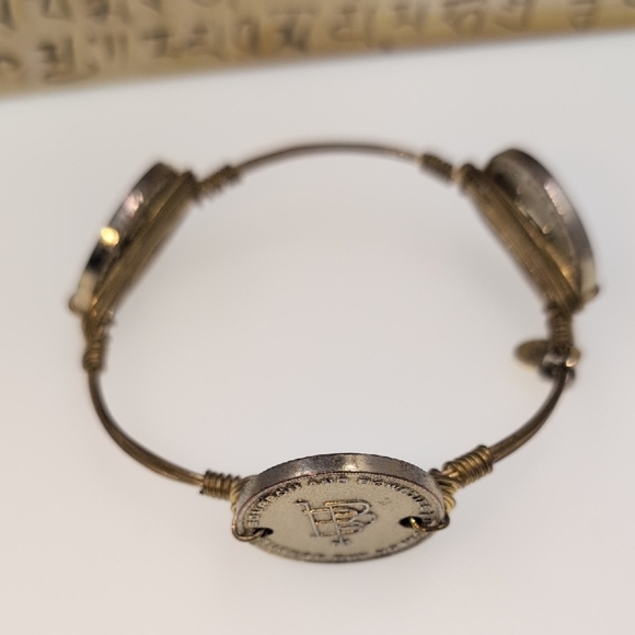 Bourbon and Bowties Gold and Silver Coin Bracelet - Picture 5 of 6